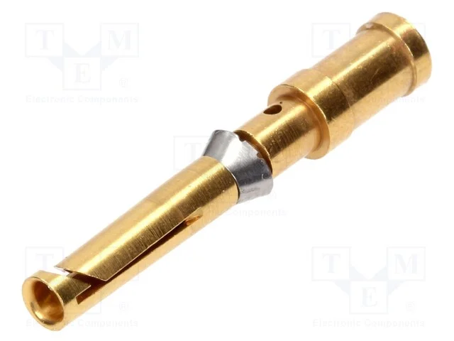 Contacto, F&ecirc;mea, Liga em Cobre, Dourado, 2,5mm2, 14awg, Han D Hmc