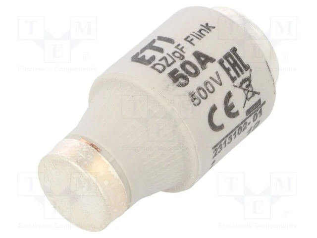 Fus&iacute;vel: Baixa Tens&atilde;o, R&aacute;pido, 50a, 500vac, 500vdc, Cer&acirc;mico, Diii