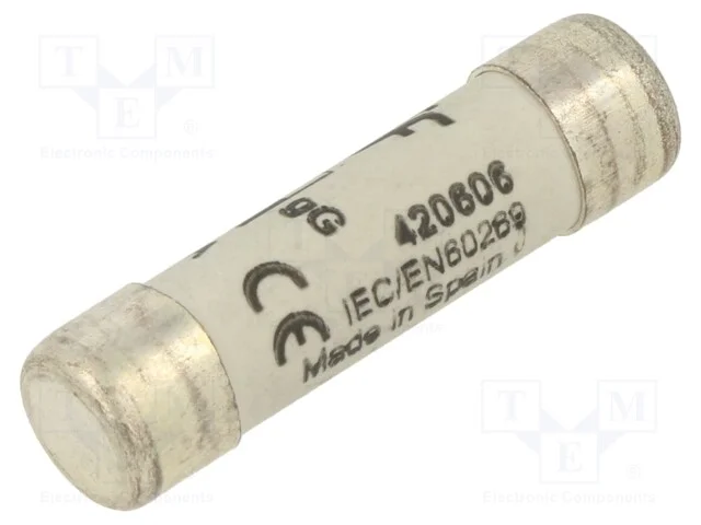 Fus&iacute;vel: Baixa Tens&atilde;o, Gg, 6a, 400vac, 8x31mm