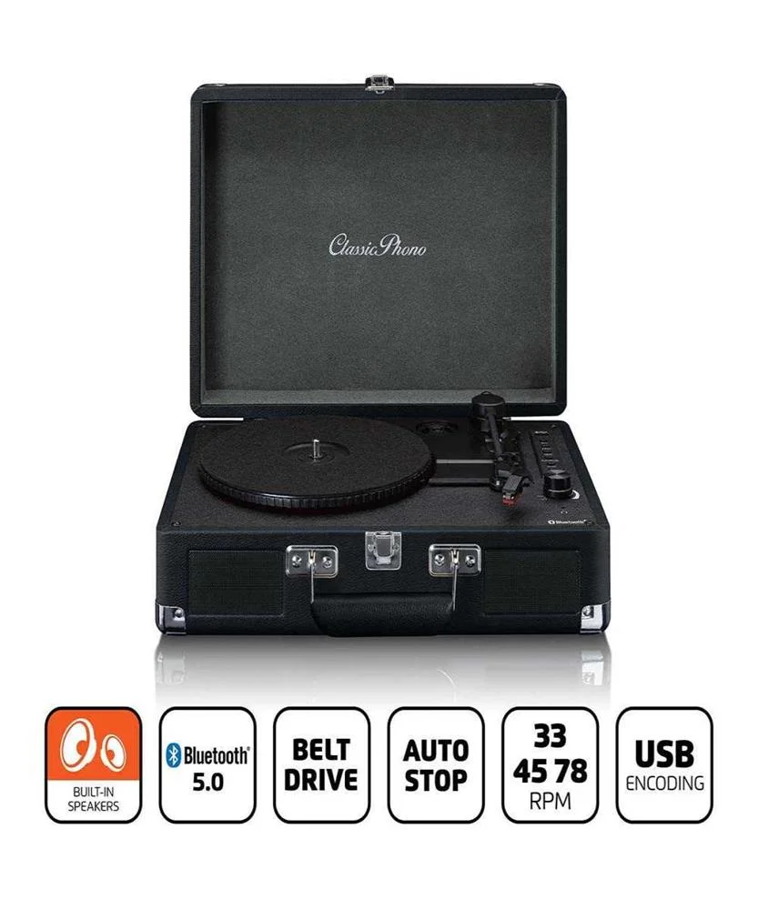 Tocadiscos Retro Bt Usb Play/Encode Aux