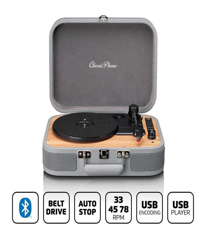 Giradiscos Con Bluetooth Y Usb Reproductor / Grab.
