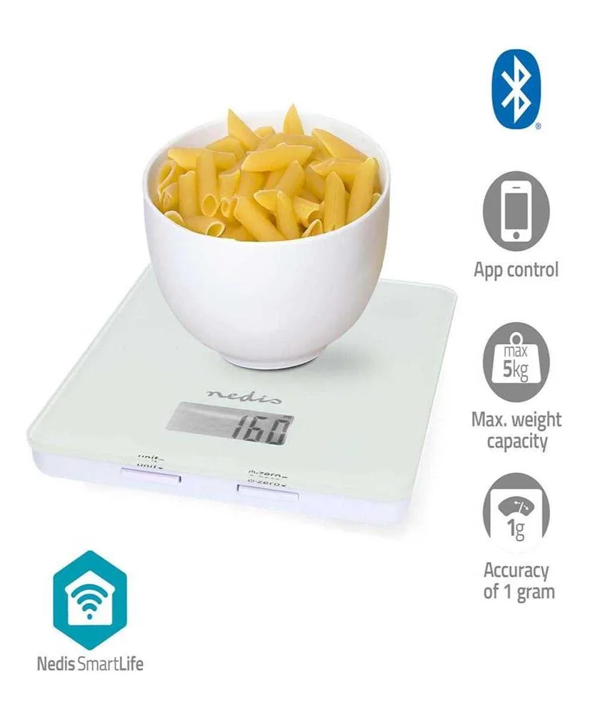 Balan&ccedil;a de Cozinha Smartlife Bluetooth Glass /