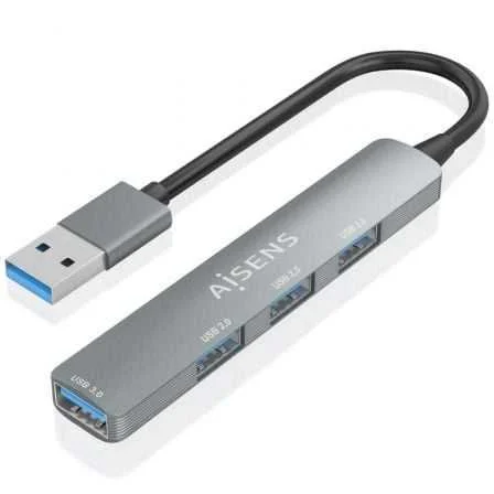 Hub Usb 3.0 Aisens A106-0859/ 4xusb/ Gris