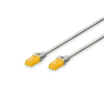Digitus Patchkabel Rj45 U/Utp Cat6a  1.00m Grau O. Hebelschu Polybeutel