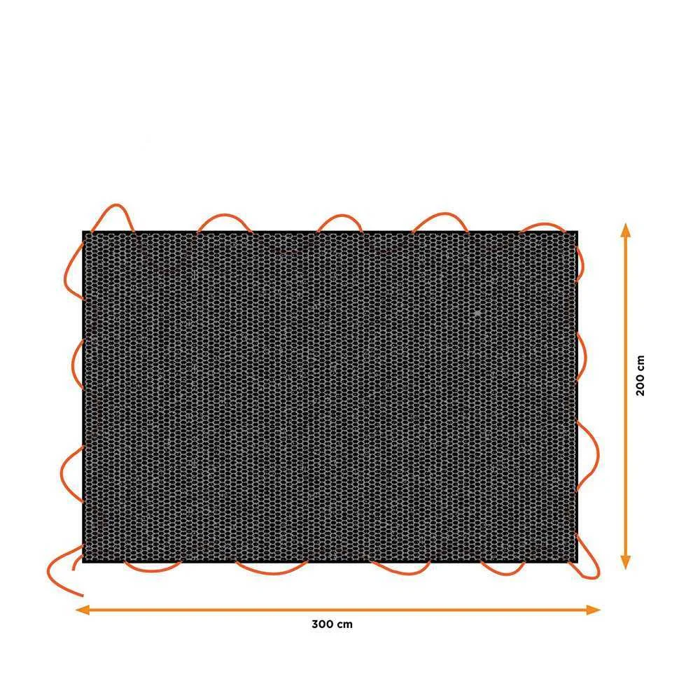 Lona Preta para Reboque, Medidas: 1,6x2,5m. Black.