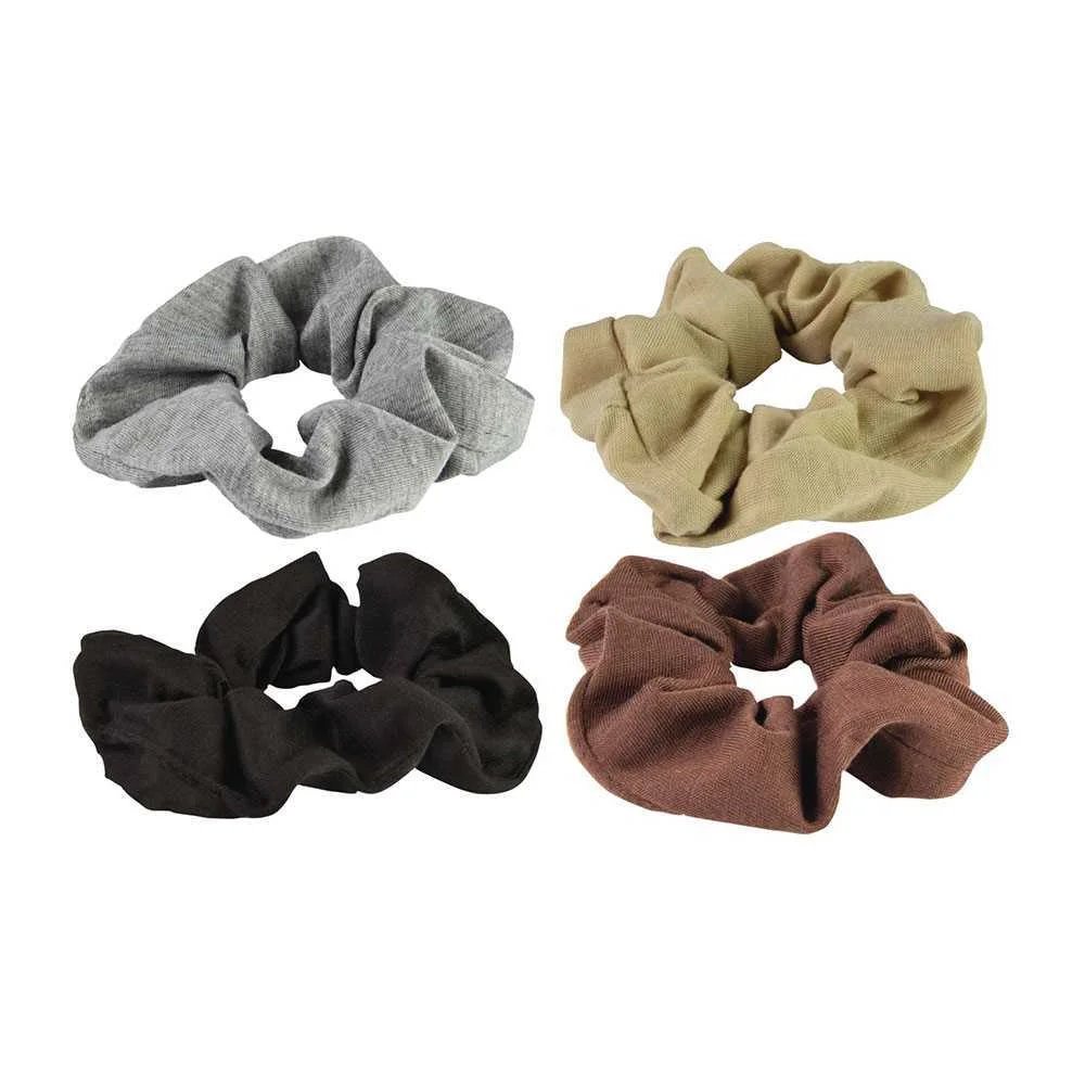 Pack de 4 El&aacute;sticos de Cabelo, 2 Coes Sortidas. J.