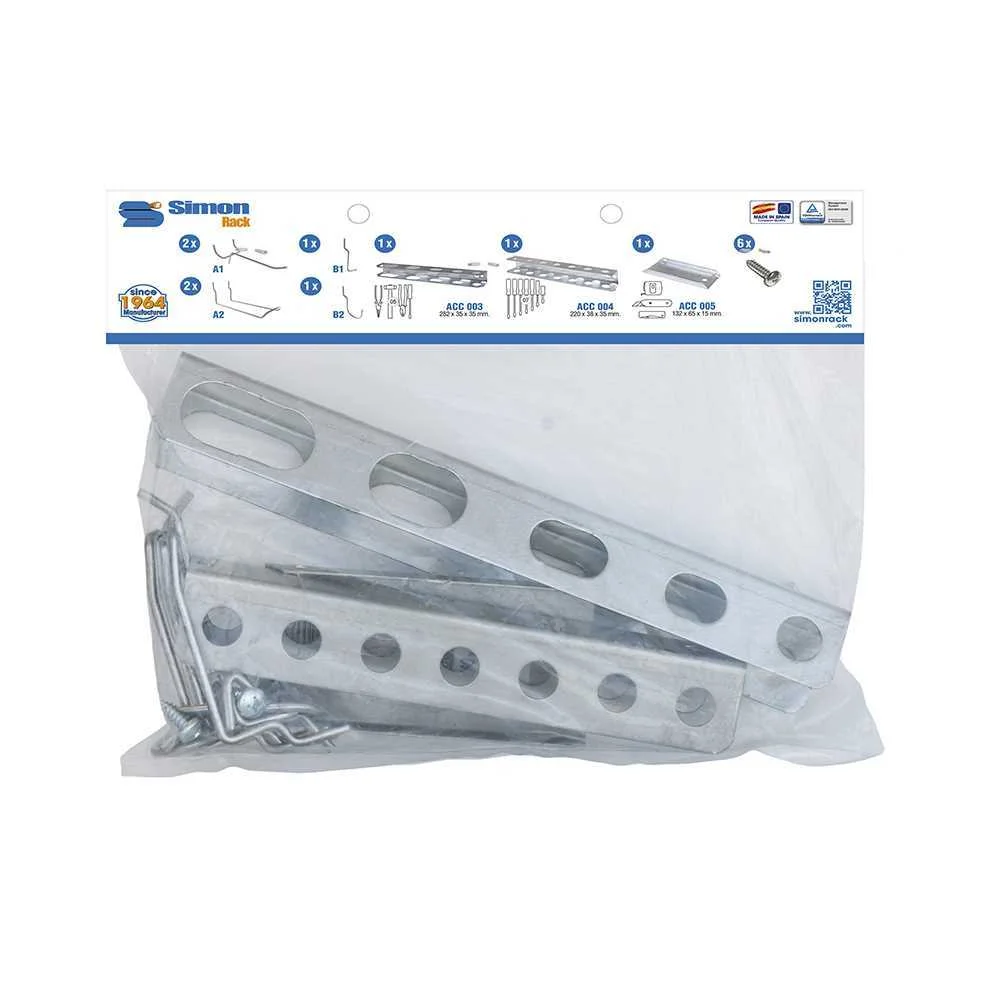 Saco 9un Bt-Painel (6 Ganchos+3 Accs) Ac012. Simo.