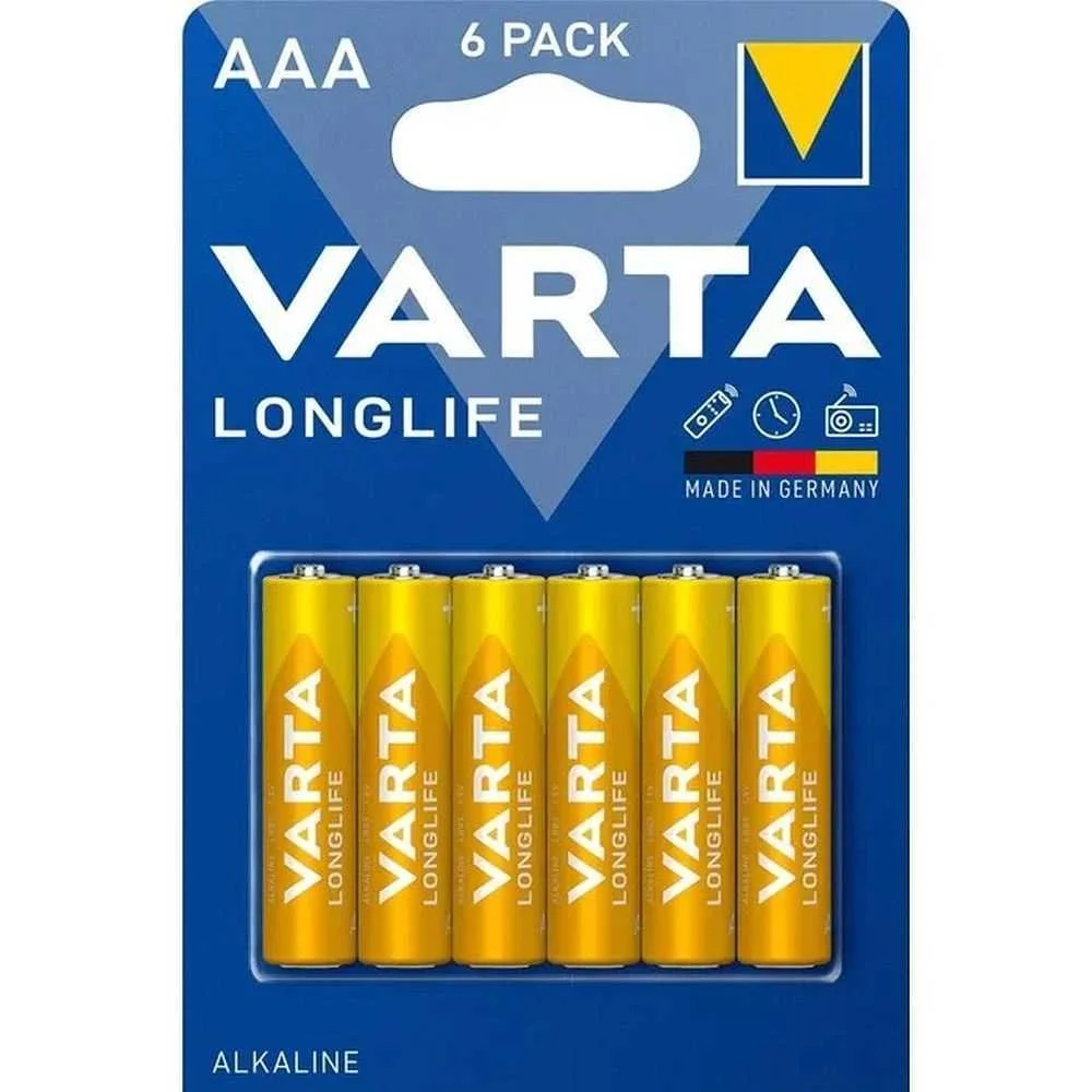 VARTA alkaline battery R3 AAA Longlife 6 pcs