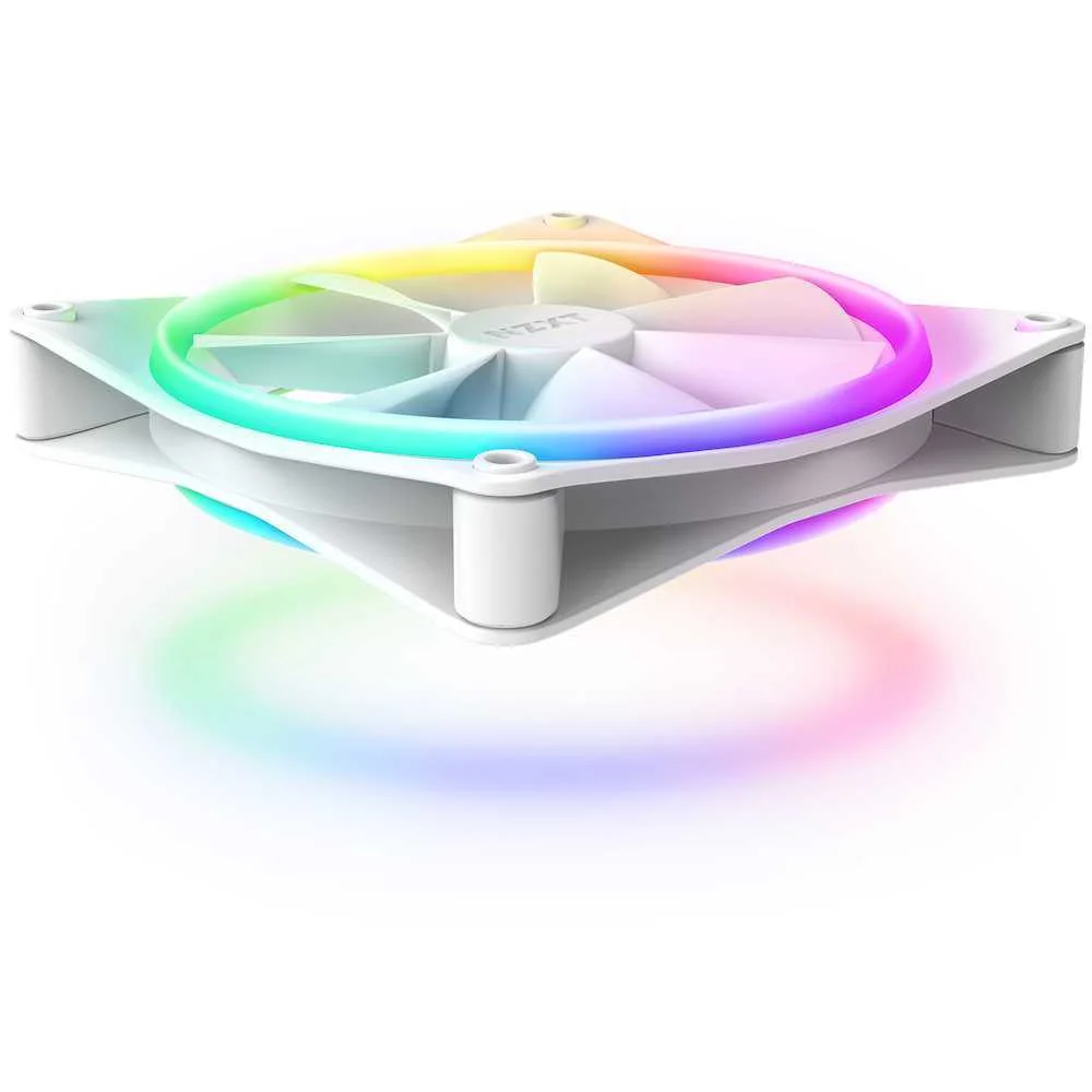 Nzxt F140 RGB Duo  Pwm  140mm  Pack Of 2 - White