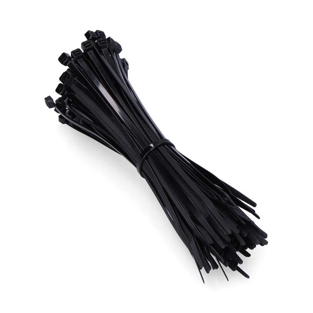 Abra&ccedil;adeiras de Nylon Ubn 2,5x160mm Preto 100un. .
