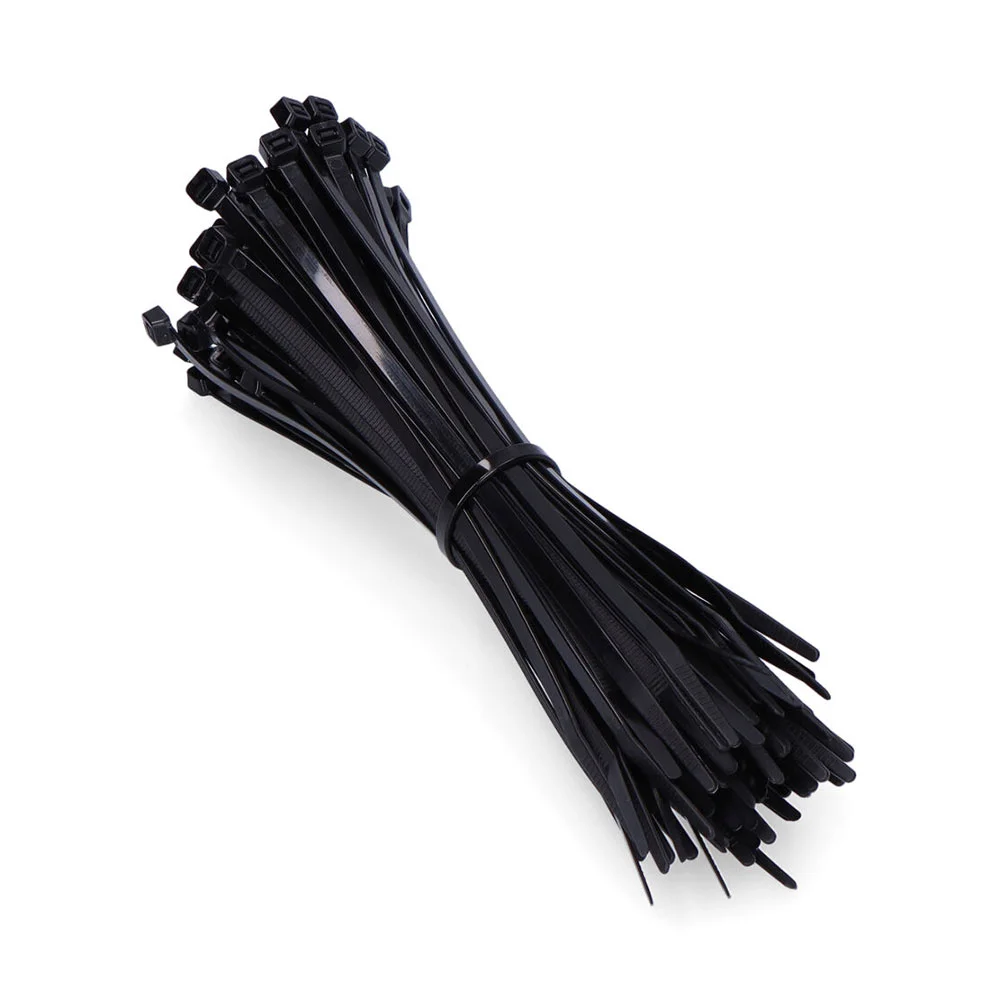 Abra&ccedil;adeiras de nylon ubn 7,6x350mm preto 100un. .