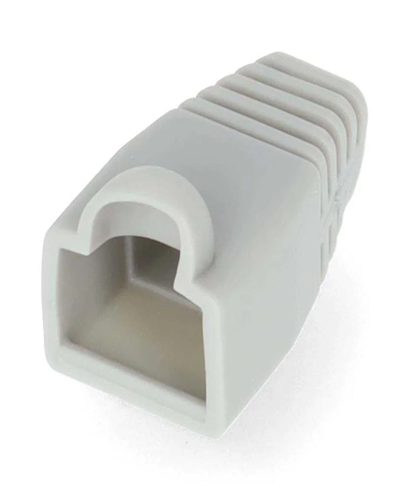 Manga de Prote&ccedil;&atilde;o de Cabo de Pvc Rj45 Cinzento .
