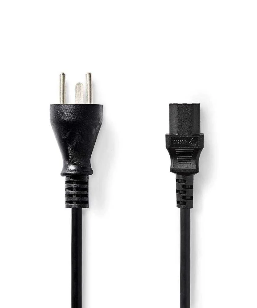Cable Alimentaci&oacute;n  Dinamarca Macho  Iec-320-C13 .