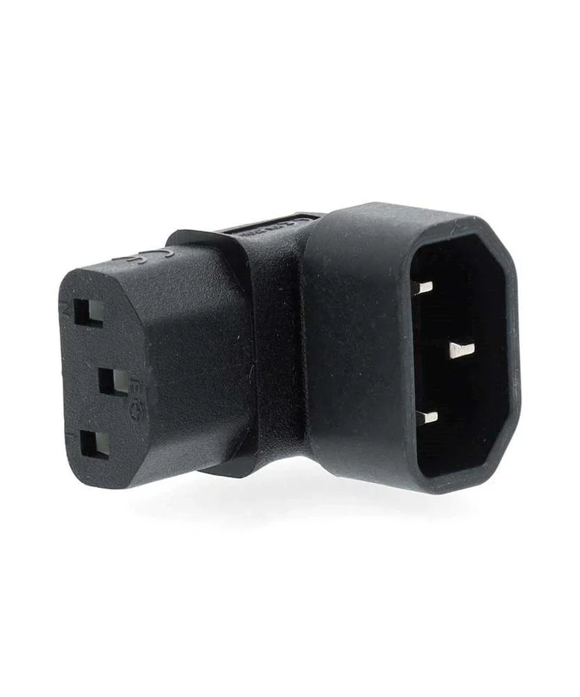 Ficha de Extens&atilde;o Iec-320-C13 Iec-320-C14 Angulad.