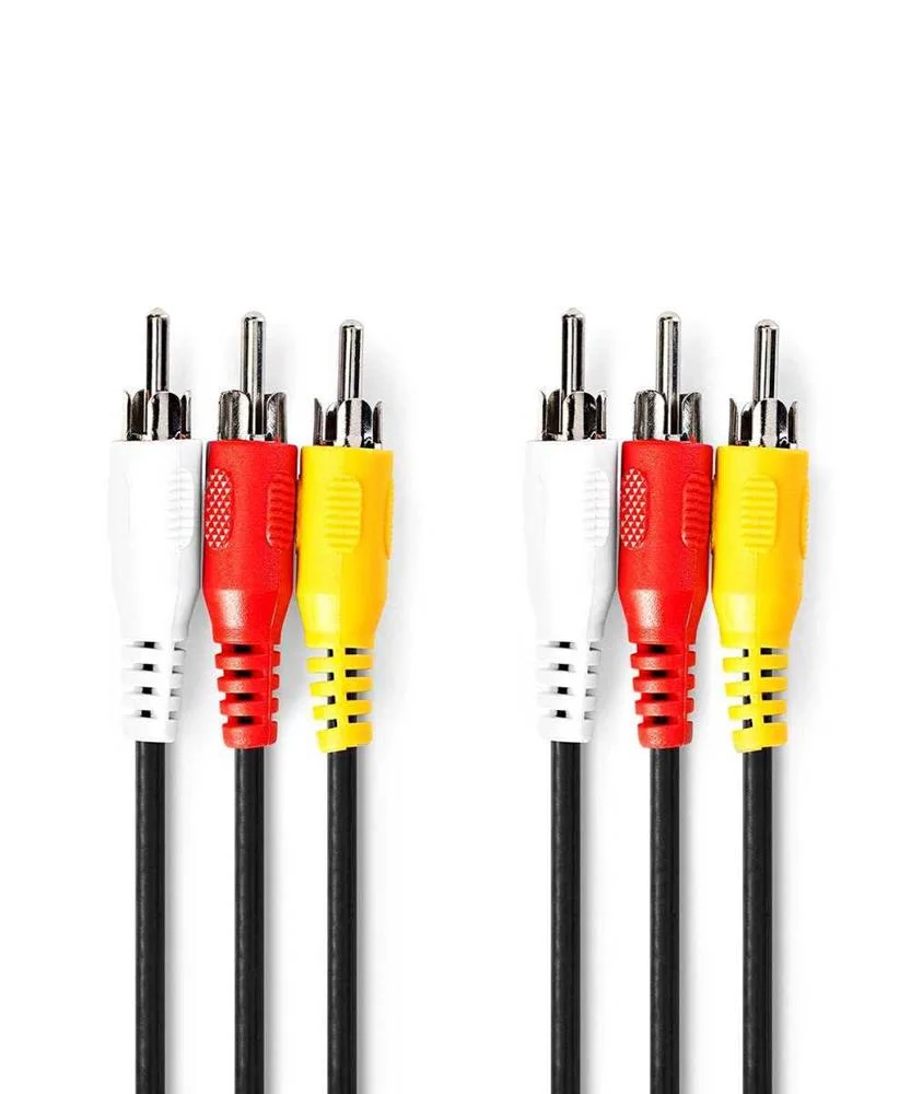 Cable de V&iacute;deo Compuesto  3x Rca Macho  3x Rca Ma.