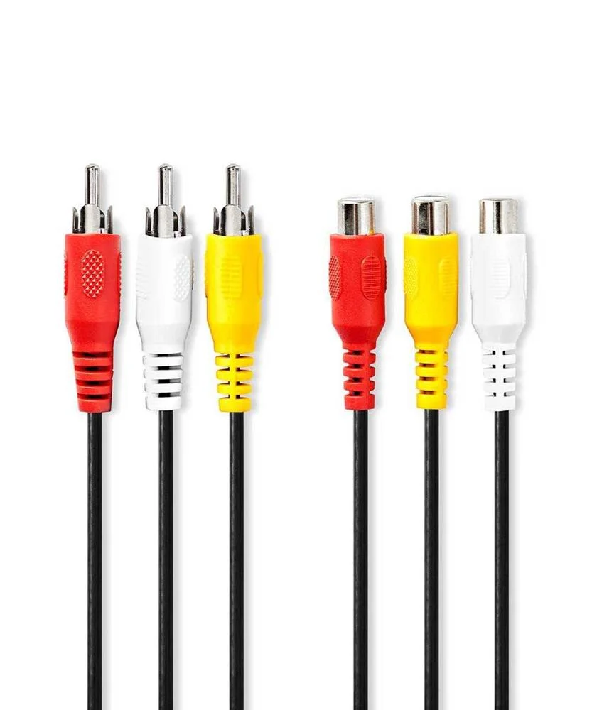 Cable de V&iacute;deo Compuesto  3x Rca Macho  3x Rca He.