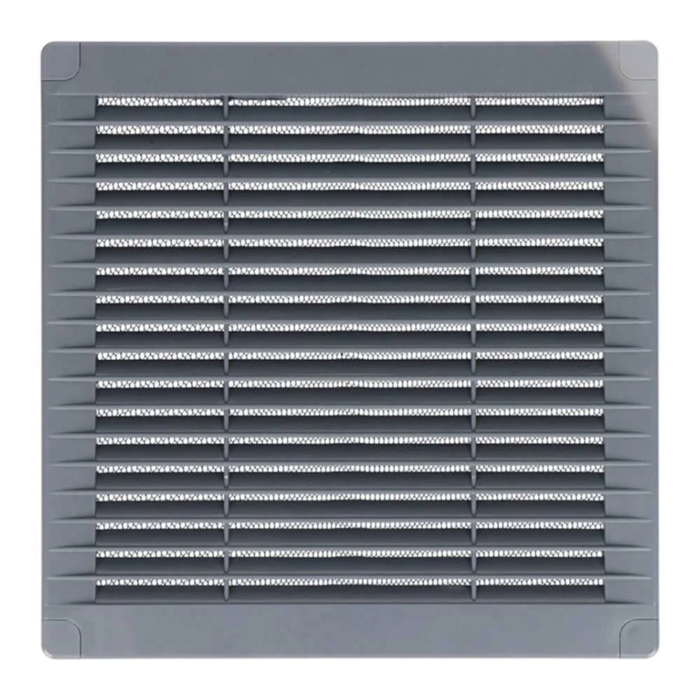 Grelha de Ventila&ccedil;&atilde;o Quadrada com Plugues e Mosqu.