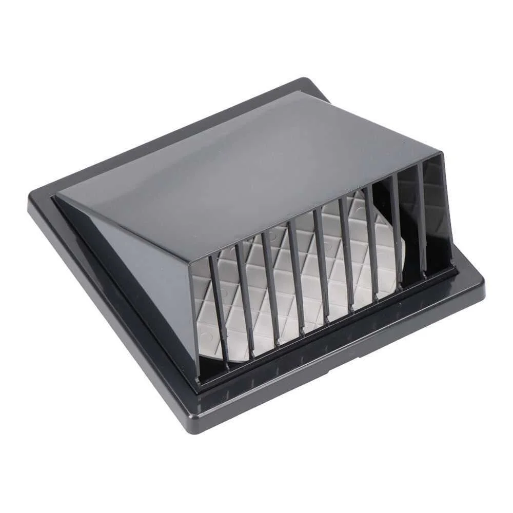 Grelha de Ventila&ccedil;&atilde;o com Capuz Abs &Oslash; 125mm Cinza .