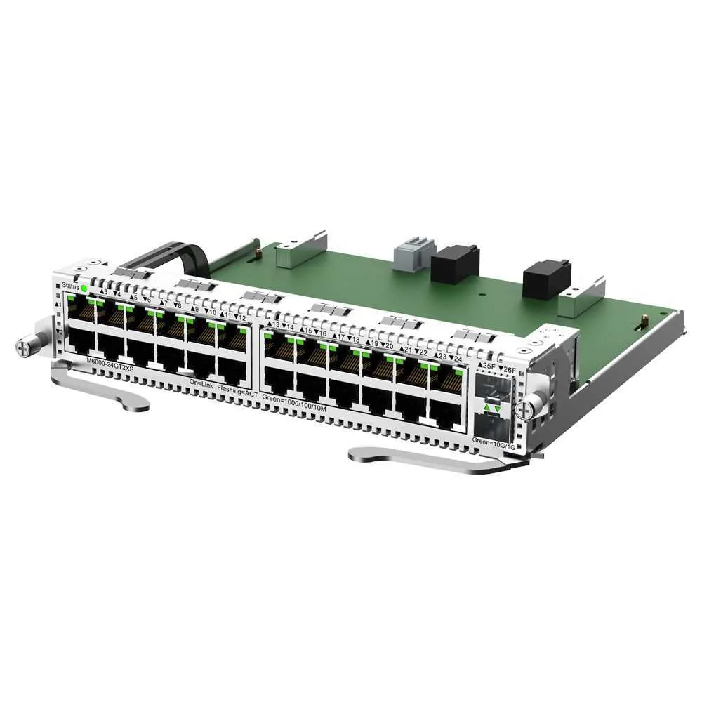 Reyee - Placa de Interface para Interrutor Modular - Compat&iacute;vel com Rg-Nbs6002 - 24ge Rj45 + 2 Sfp+1