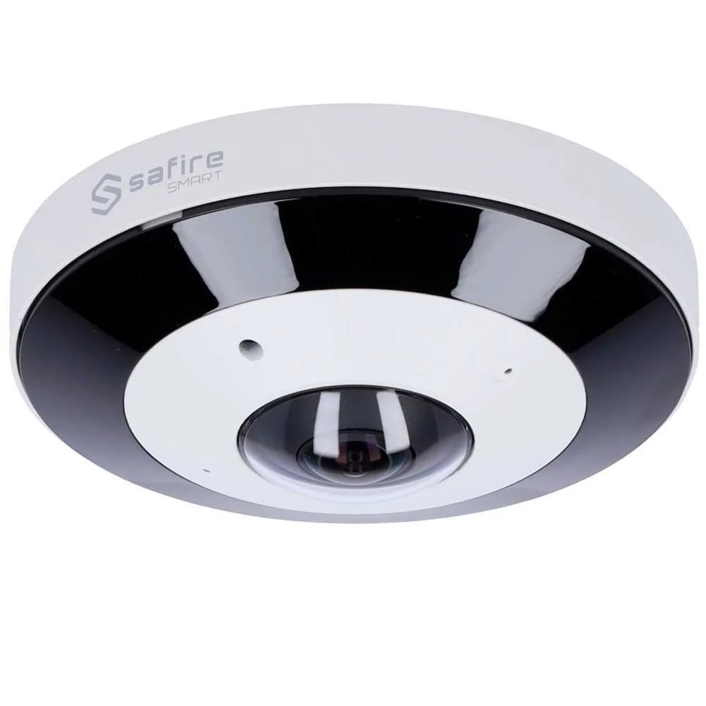 Safire Smart - C&acirc;mara Dome Ip Fisheye Gama I1 - Resolu&ccedil;&atilde;o 12 Megapixel (4000x3000) - Lente 1.65 Mm, 