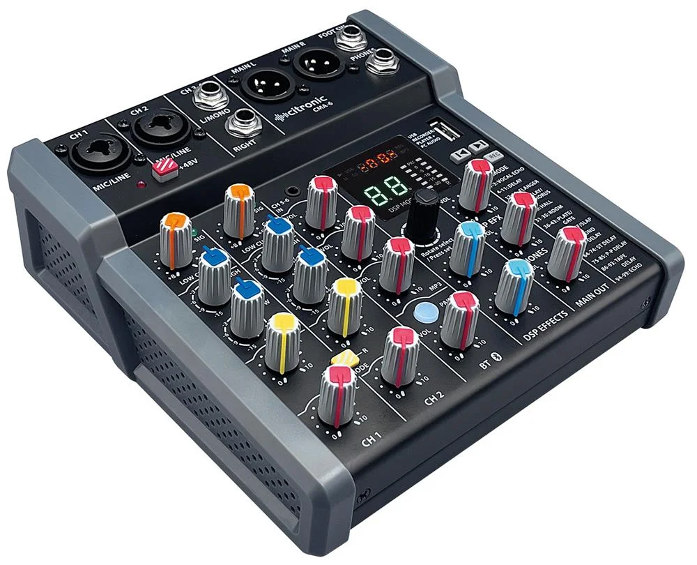 Mesa de Som Compacta Cma-6 com Dsp Fx e Bt/Usb