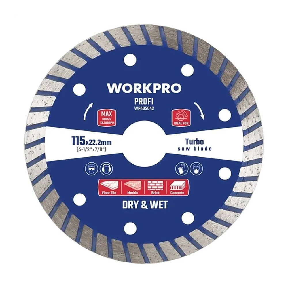 L&acirc;mina diamante profi turbo segmentada 115x22,2mm.