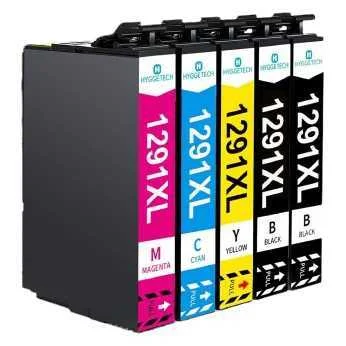 Conjunto 5 Tinteiros Epson T1291 T1292 T1293 T129.