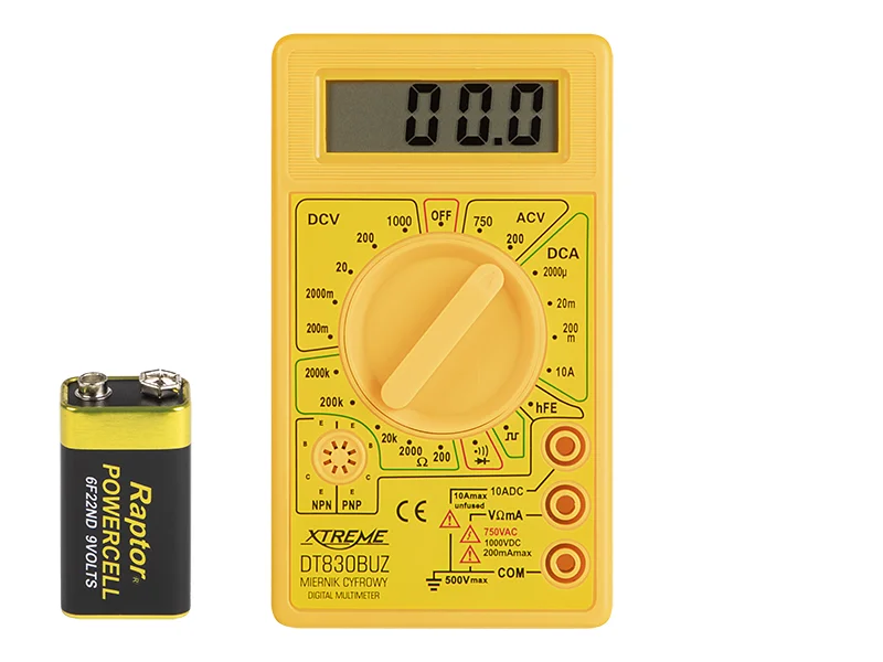 Multimetro DT830BUZ XTREME Amarelo
