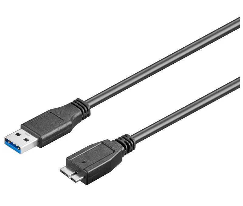 Liga&ccedil;&atilde;o Usb-A 30 Macho-Macho Micro Usb-B 30