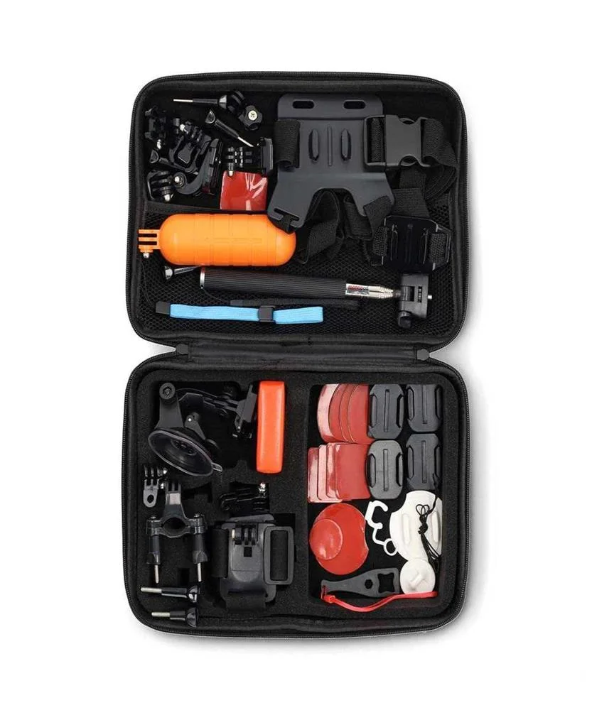 Suporte para C&acirc;mara de A&ccedil;&atilde;o 41 em 1 Preto