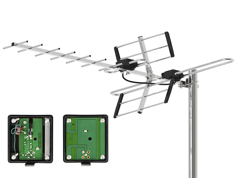 Antena passiva Dvb-T Atd31s Vhf/Uhf Mux8