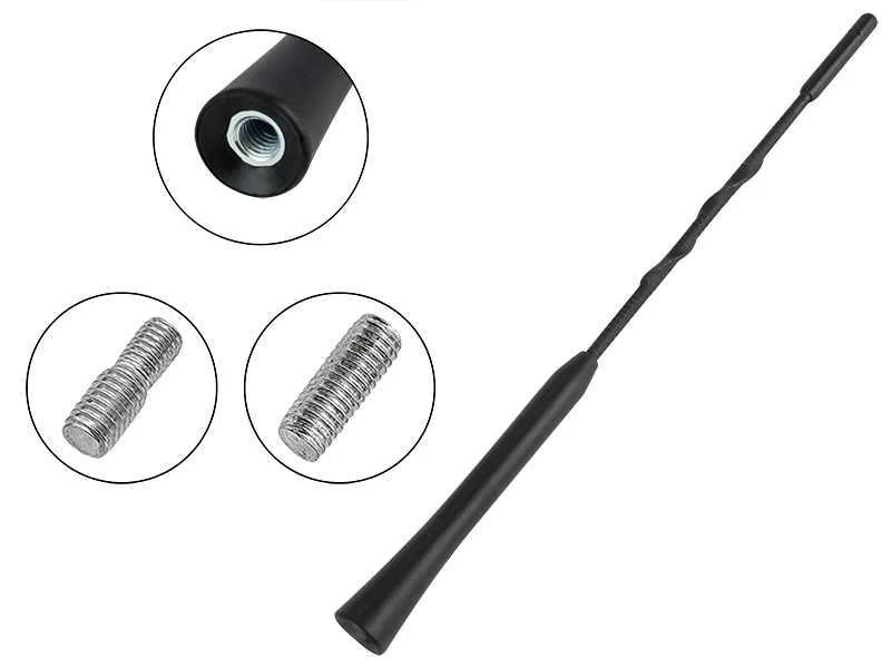 Mastro de Antena Universal para Autom&oacute;vel Ura202 24cm