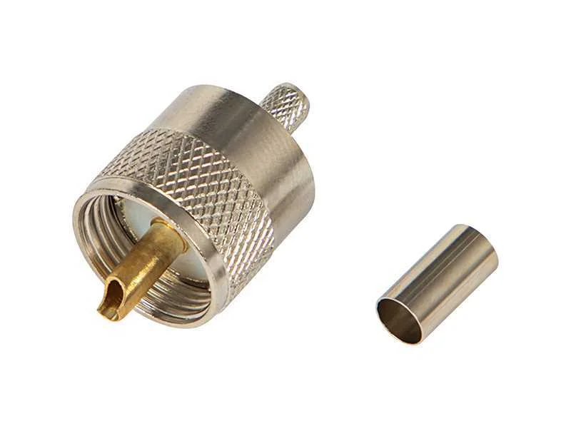 Ficha Cb Uhf/Uc1 Crimpada Rg58+Tulejkarg58+Tule
