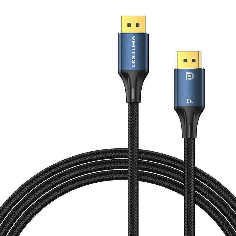 Displayport 1.4 Cable Vention Hcelh 2m, 8k 60hz/ 4k 120hz (Blue)