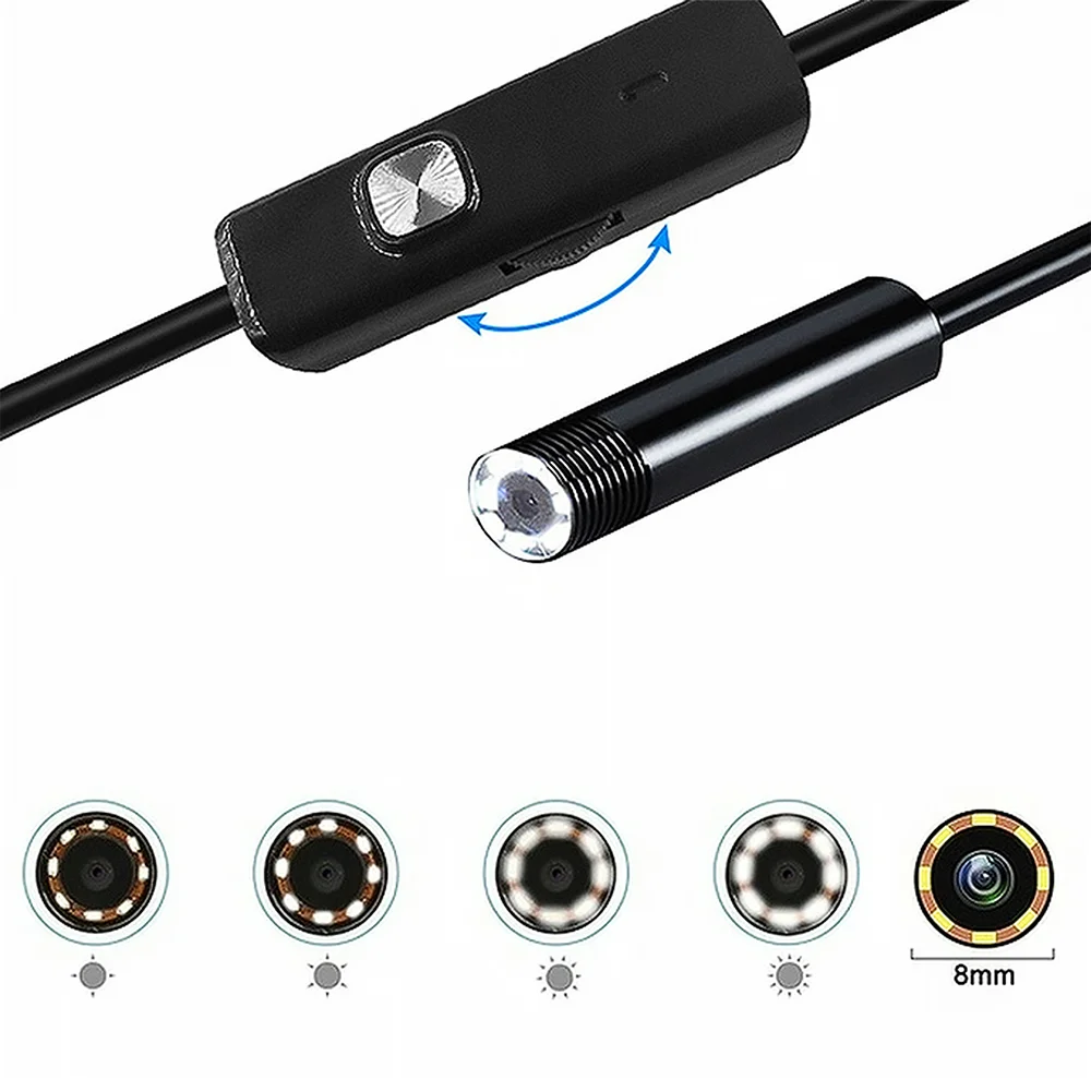 C&acirc;mara para endosc&oacute;pio Lente de 2m 8/7/5,5mm Usb-.