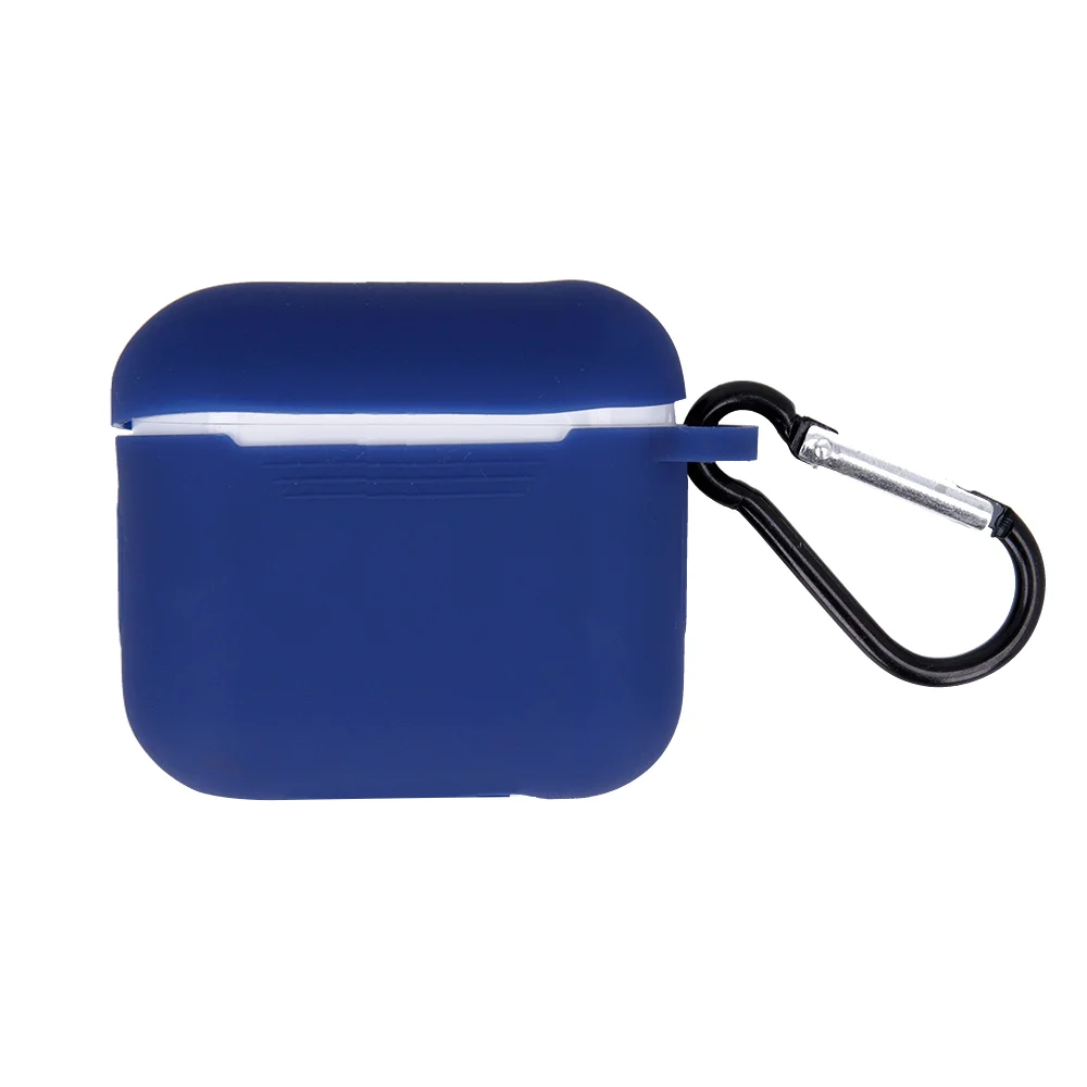 Estojo para Airpods Pro Azul Escuro com Gancho