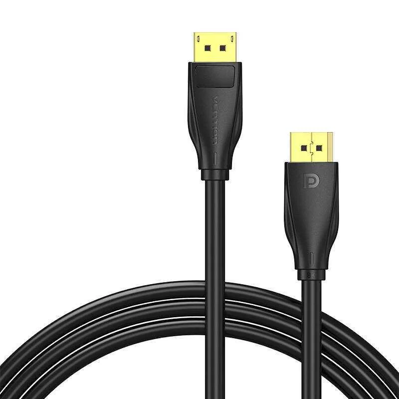 Displayport 1.4 Cable Vention Hcdbh 2m, 8k 60hz/ 4k 120hz (Black)