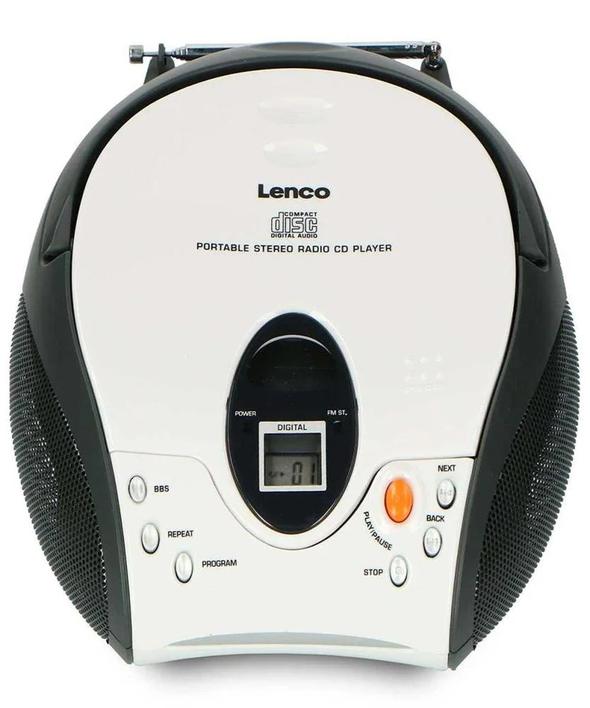 Radio Fm Est&eacute;reo Port&aacute;til Con Cd Blanco