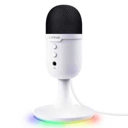 Micr&oacute;fono Trust Gaming Gxt 234w Yunix/ Usb/ Blanco