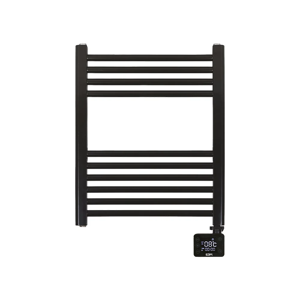 Toalheiro El&eacute;trico Preto com Temporizador