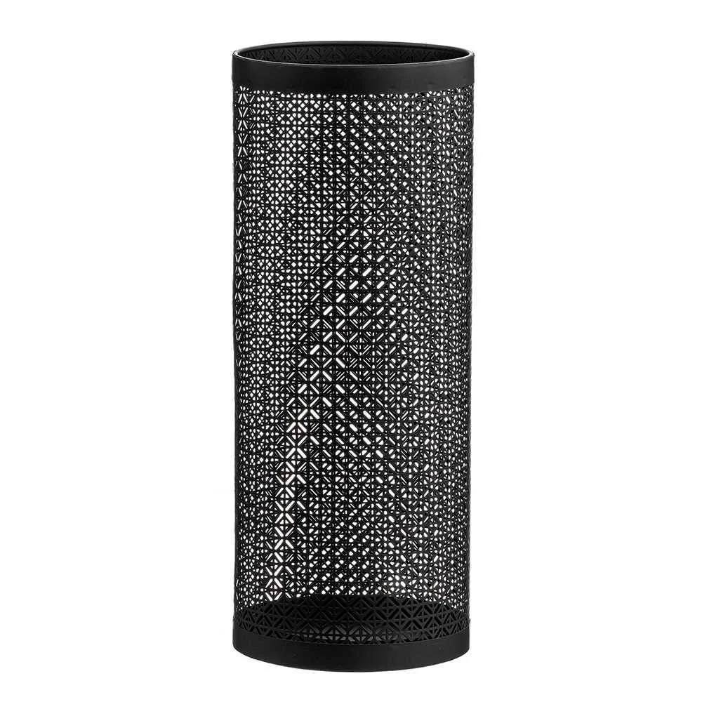 Chap&eacute;u-De-Chuva de Metal Redondo Filigree Preto 2.