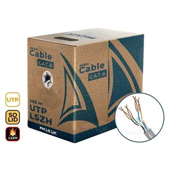 Cat.6 Utp Lszh S&oacute;lido Phasak Awg23 Cca 305m  Phr 6