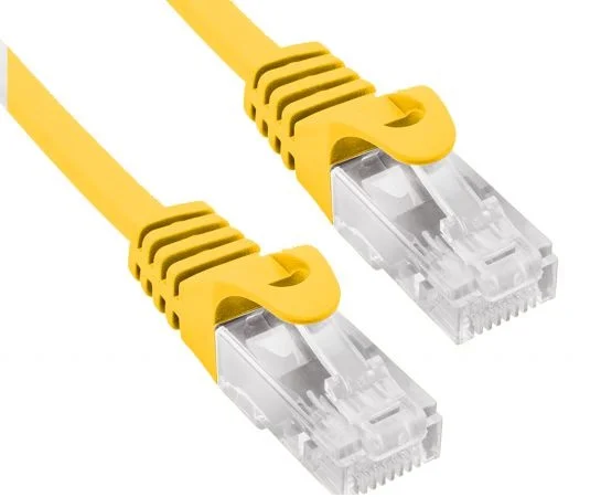 Cabo de rede UTP Phasak Cat. 6 CU 7 m. Amarelo