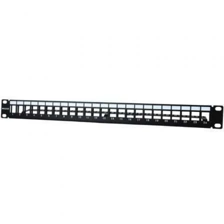 Painel Frontal 19" para 24 Conectores 1u com Organizador D