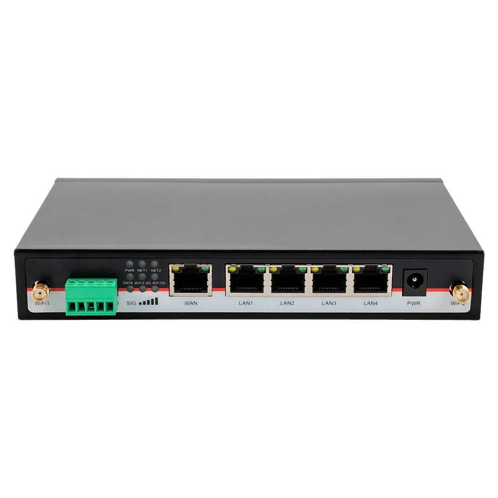 Hongdian Router 4g Industrial - 2 X 4g M&oacute;dulos Lte Cat 6 - Dual Sim Dual Modem - Portas Rs232/Rs485 