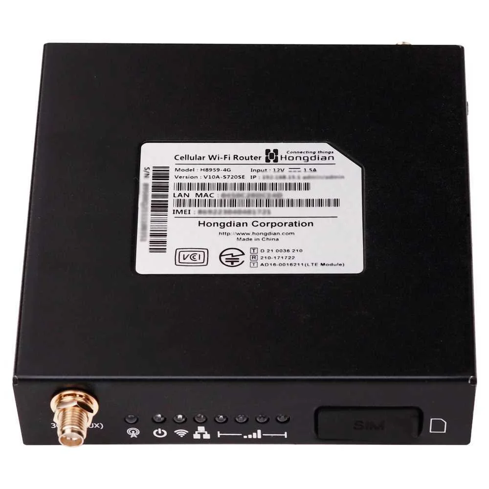 Hongdian - Router Industrial 4g - 2 Portas Ethern.
