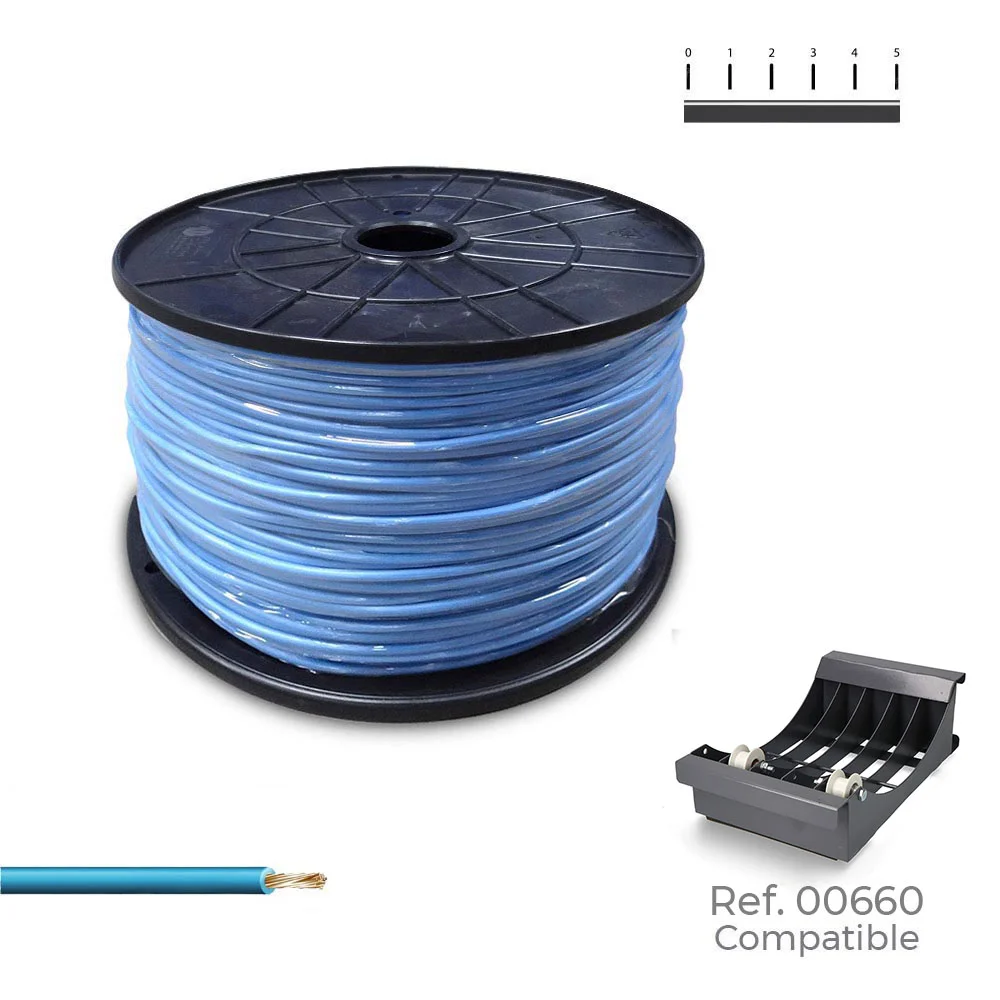 Cabo h07z1-k 1,5 mm2 azul 500m. ( bobina m&eacute;dia )