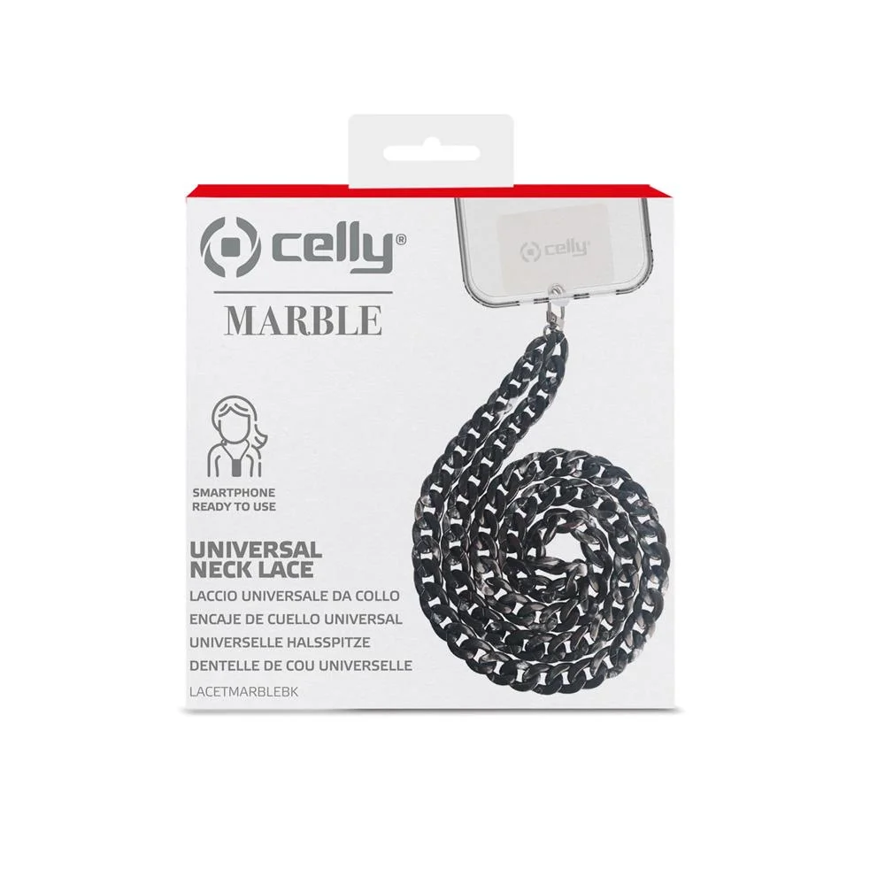 Corrente Met&aacute;lica Celly Cord Preto