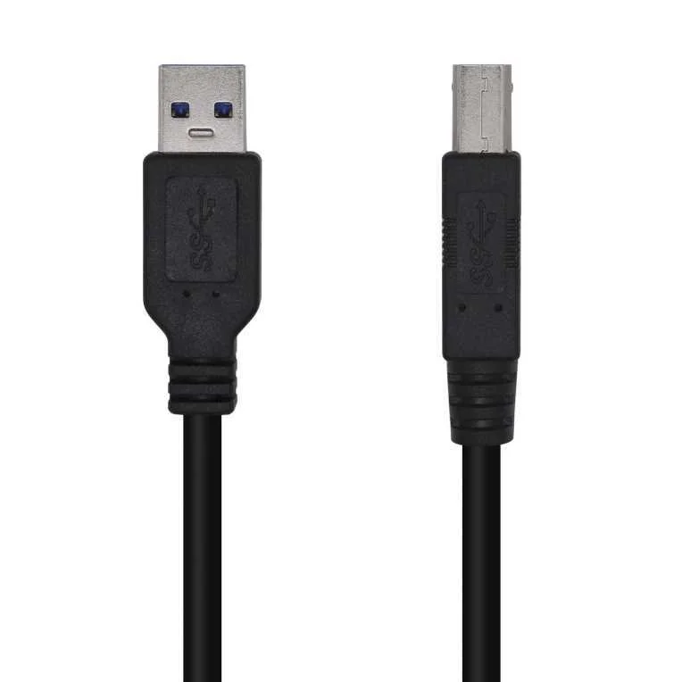 Cable Aisens Usb 3.0 Impresora Tipo A/M-B/M Negro.