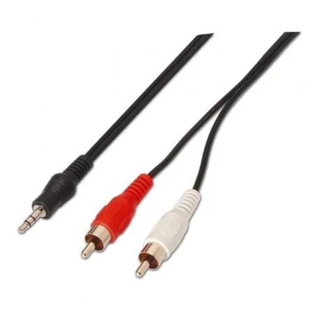 Cable Aisens Audio Estereo Jack 3.5 M-2xrca M Neg.
